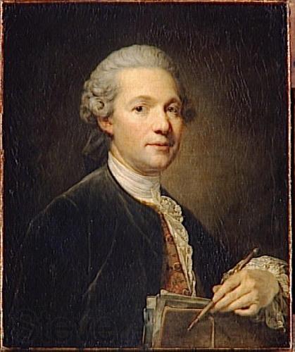 Jean-Baptiste Greuze Portrait of Jacques Gabriel French architect Norge oil painting art